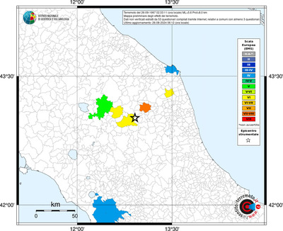 Mappa EMS riferita ai limiti comunali