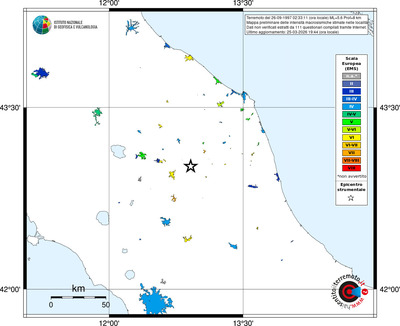 Mappa EMS - territori località