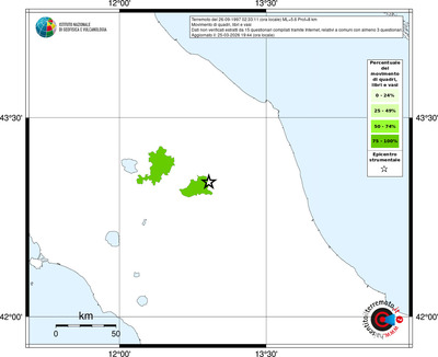 Mappa territorio comunale con almeno 3 questionari