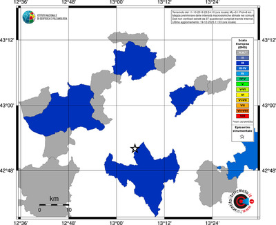 Mappa EMS - territori comuni