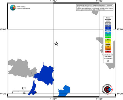 Mappa EMS - territori comuni