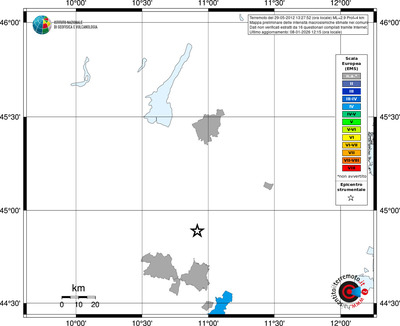 Mappa EMS - territori comuni