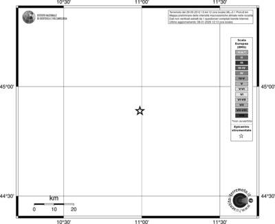 Mappa EMS - territori località