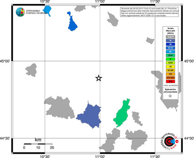Mappa MCS - territori comuni