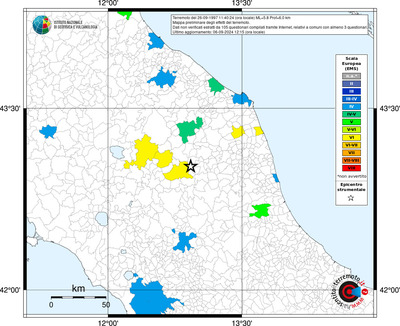 Mappa EMS riferita ai limiti comunali