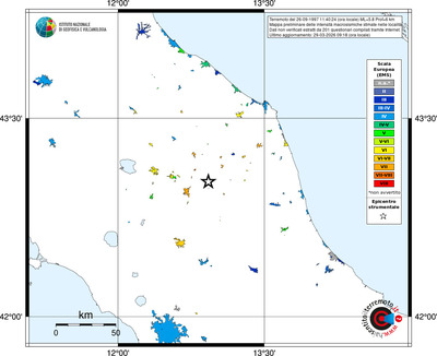 Mappa EMS - territori località