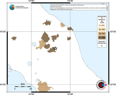Mappa territorio comunale con almeno 3 questionari