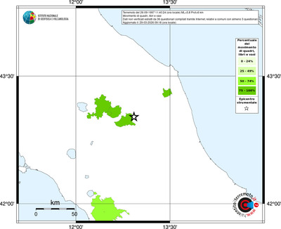 Mappa territorio comunale con almeno 3 questionari