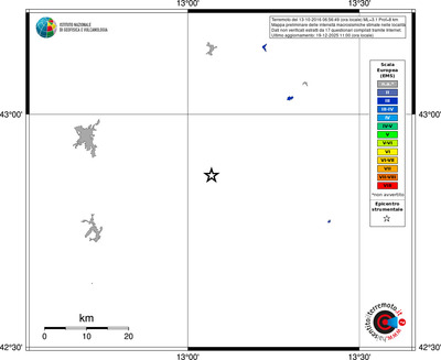 Mappa EMS - territori località