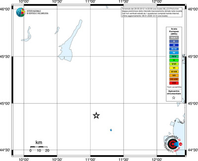 Mappa EMS - territori località
