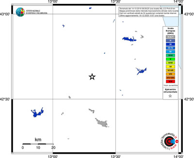 Mappa EMS - territori località