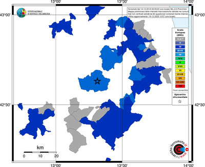 Mappa EMS - territori comuni