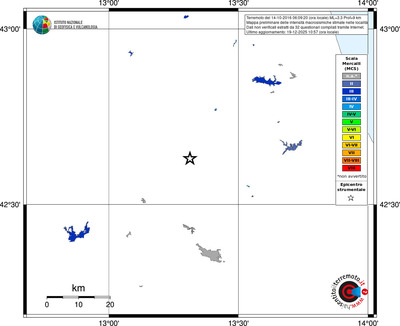 Mappa MCS - territori località
