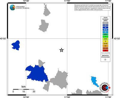 Mappa EMS - territori comuni