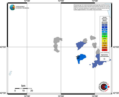 Mappa MCS - territori comuni