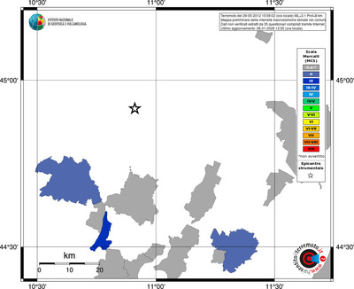 Mappa MCS - territori comuni