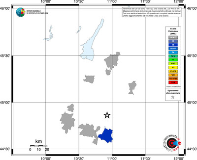 Mappa EMS - territori comuni