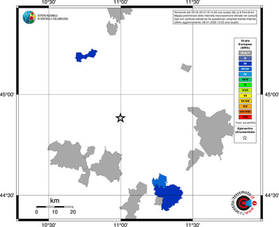 Mappa EMS - territori comuni