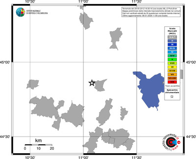 Mappa MCS - territori comuni