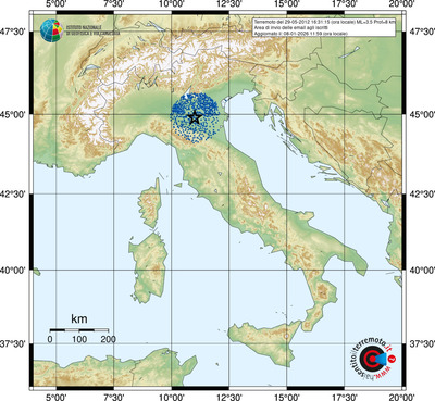 Area di invio delle email agli iscritti