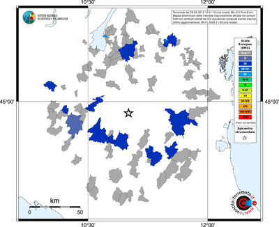 Mappa EMS - territori comuni