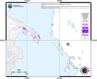 Mappa territorio comunale con almeno 3 questionari