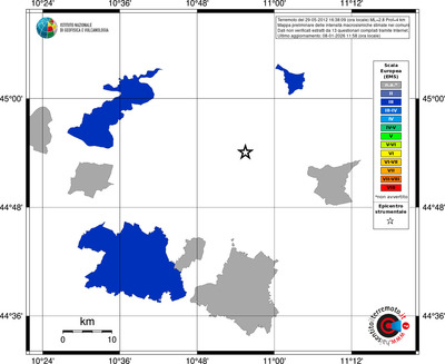Mappa EMS - territori comuni
