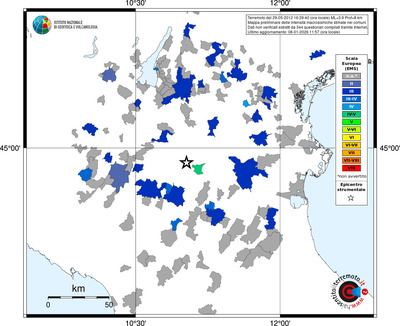 Mappa EMS - territori comuni