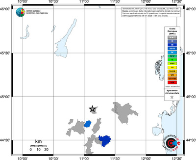Mappa EMS - territori comuni