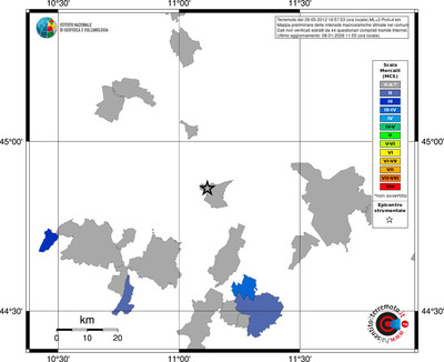 Mappa MCS - territori comuni