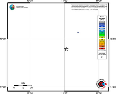 Mappa EMS - territori località