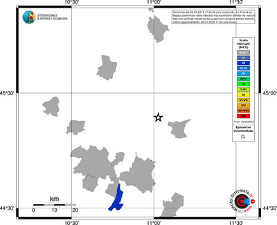 Mappa MCS - territori comuni