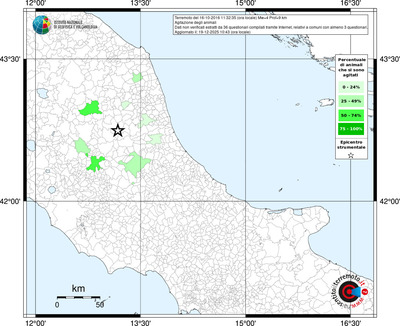 Mappa territorio comunale con almeno 3 questionari