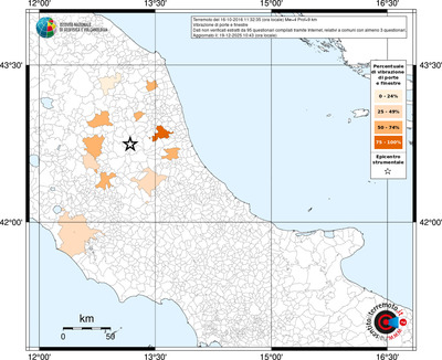 Mappa territorio comunale con almeno 3 questionari