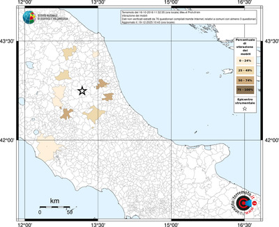 Mappa territorio comunale con almeno 3 questionari
