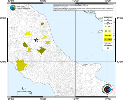 Mappa territorio comunale con almeno 3 questionari