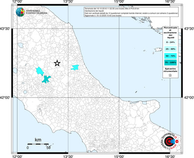 Mappa territorio comunale con almeno 3 questionari