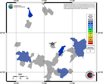 Mappa MCS - territori comuni