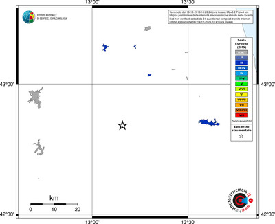 Mappa EMS - territori località