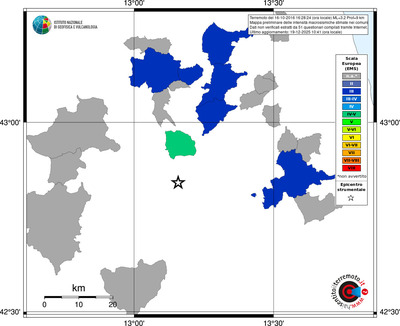 Mappa EMS - territori comuni
