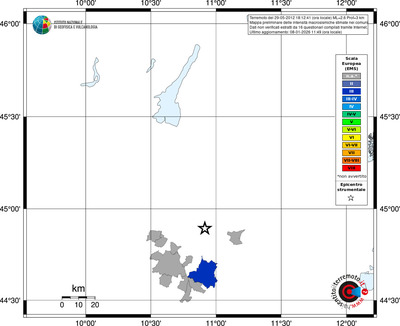 Mappa EMS - territori comuni