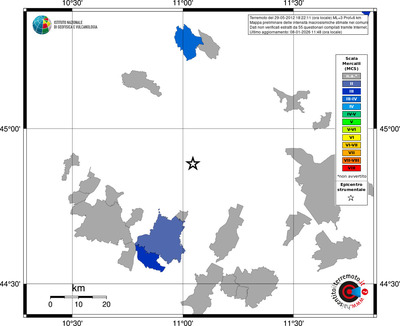 Mappa MCS - territori comuni