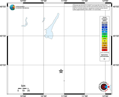 Mappa EMS - territori località