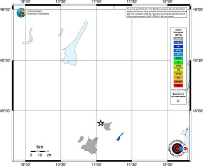 Mappa EMS - territori comuni
