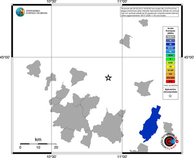 Mappa EMS - territori comuni