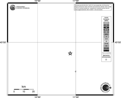 Mappa EMS - territori località