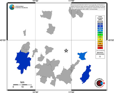 Mappa EMS - territori comuni