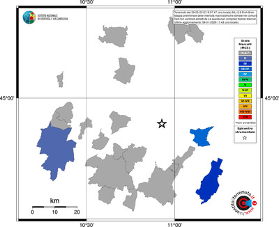 Mappa MCS - territori comuni