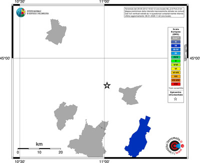 Mappa EMS - territori comuni