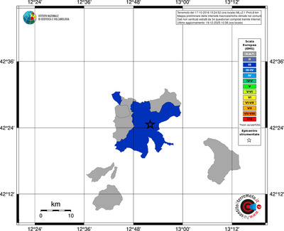 Mappa EMS - territori comuni